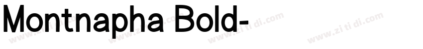 Montnapha Bold字体转换